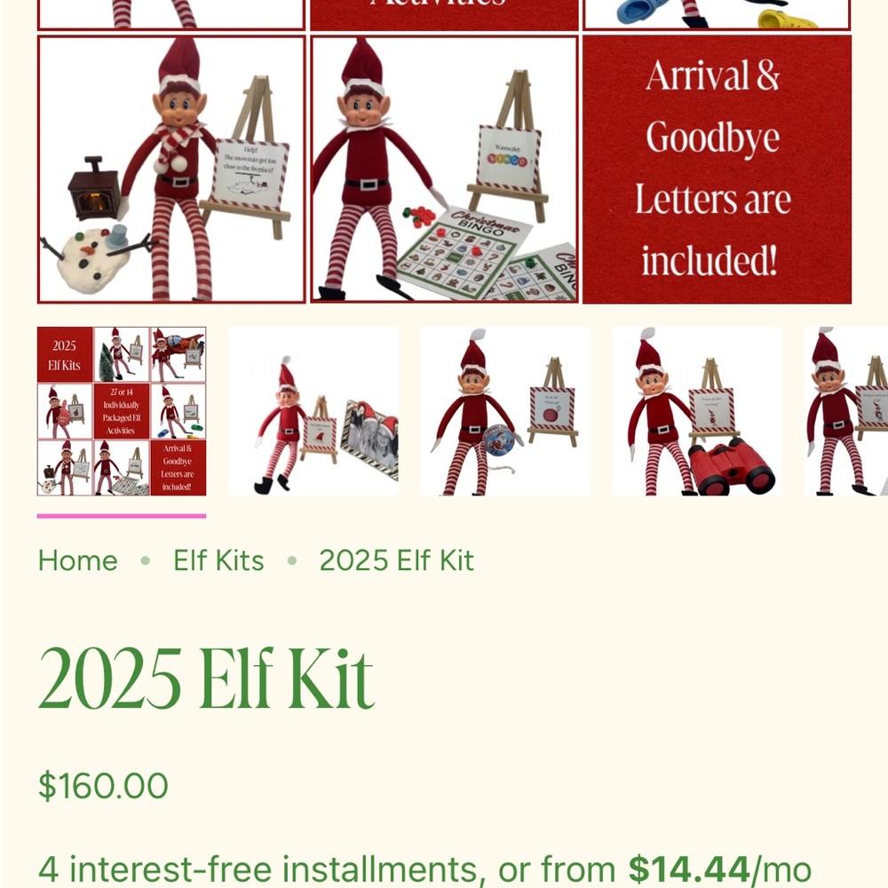 2025 Full Elf on the Shelf Kit